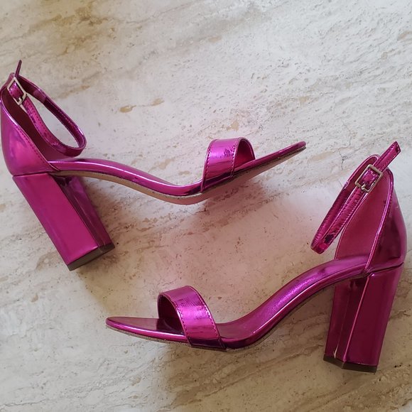 Metallic Pink Madden Girl Stiletto Heels - Picture 4 of 9